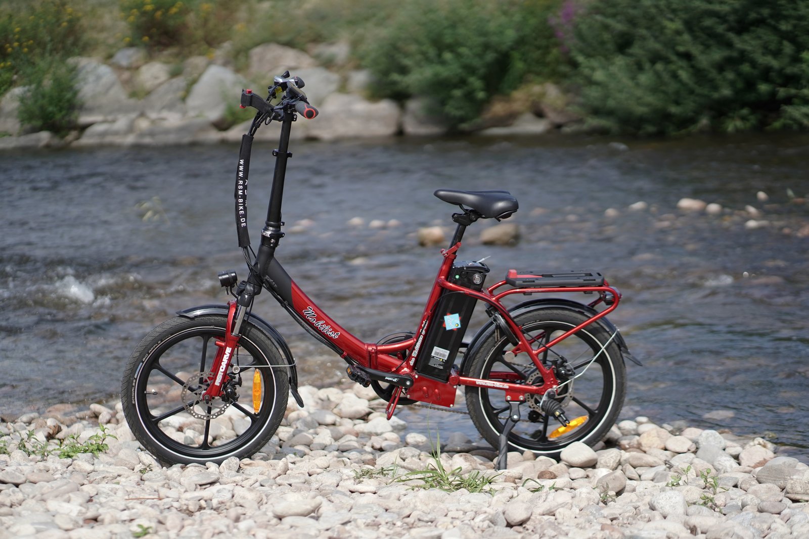 Hochwertiges RSM Elektro Klappfahrrad Mobilist 20" E- Bike Pedelec mit TÜV Zertifikat Sondermodell Red Star POWER BOOSTER (48V 15,0AH)